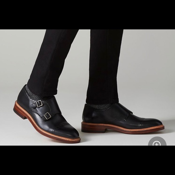 clarks double monk strap